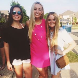 Lulu’s pink cut out dress size S